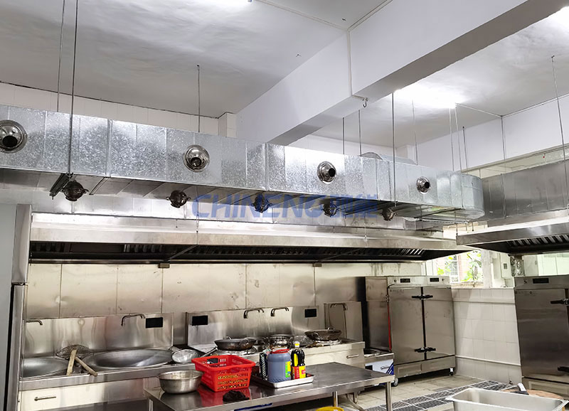 科视光学员工食堂厨房新风系统
